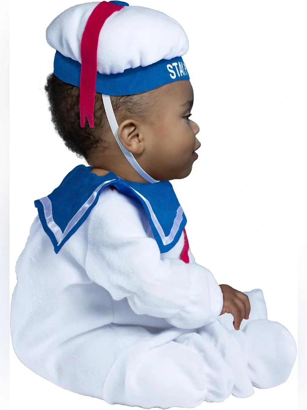 NWT Ghostbusters Stay Puft Marshmallow Man baby romper costume - Picture 2 of 16